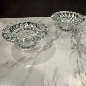 Elegant Glass Candle Holders